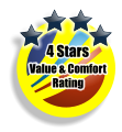 4 Stars Value & Comfort Rating